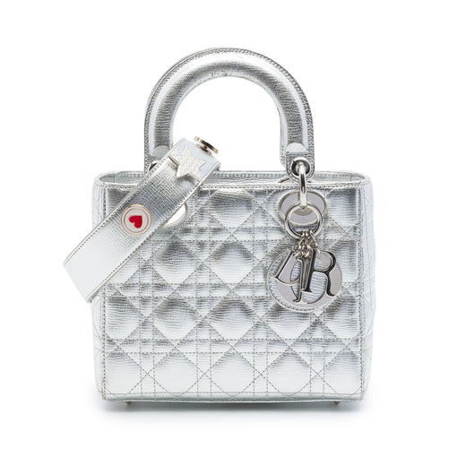 Small Metallic Grained Calfskin Cannage My ABCDior Lady Dior - Image 1