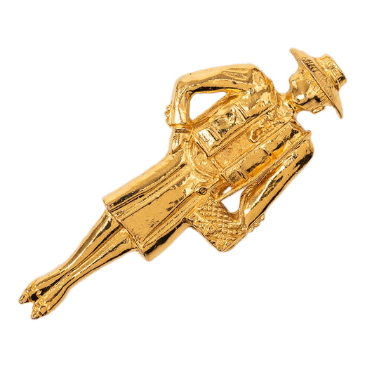 Gold Plated Coco Mademoiselle Pin Brooch - Image 1