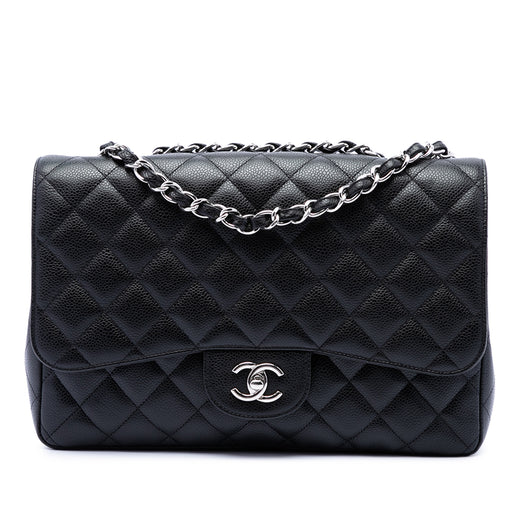 Jumbo Classic Caviar Single Flap - Image 1
