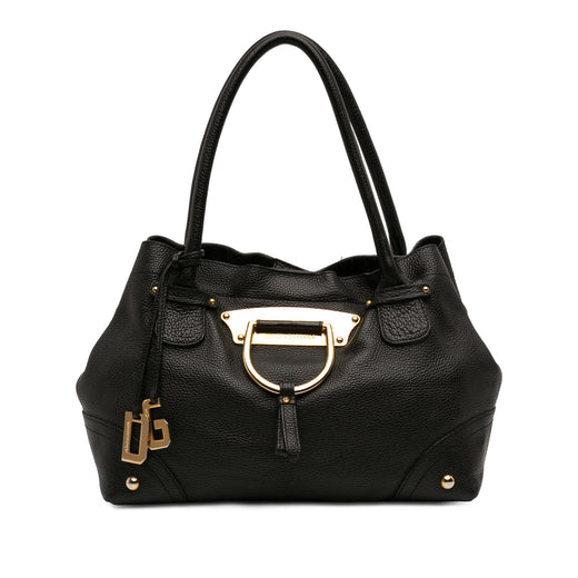 Pebbled Leather D Ring Tote - Image 1