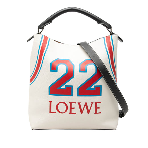 Paulas Ibiza Printed Leather T 22 Bucket Bag - Image 1