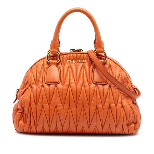 Matelasse Nappa Dome Satchel - Image 1