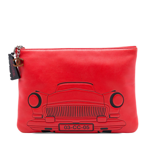 Medium Printed Lambskin Cuba La Habana O Case Clutch - Image 1