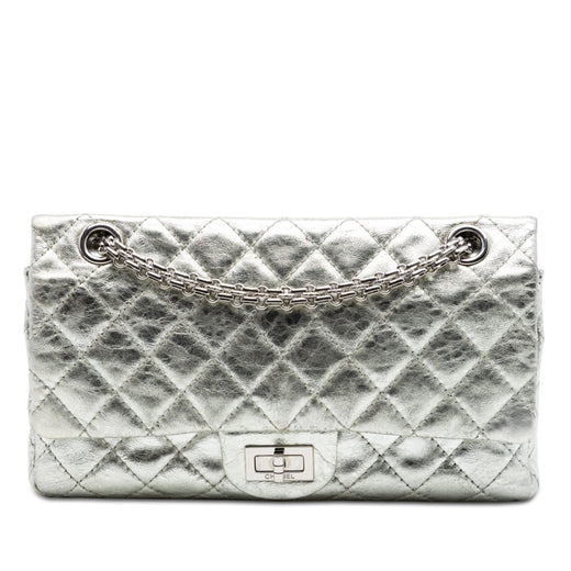 Metallic Aged Calfskin Reissue 2.55 Double Flap 225 - Image 1