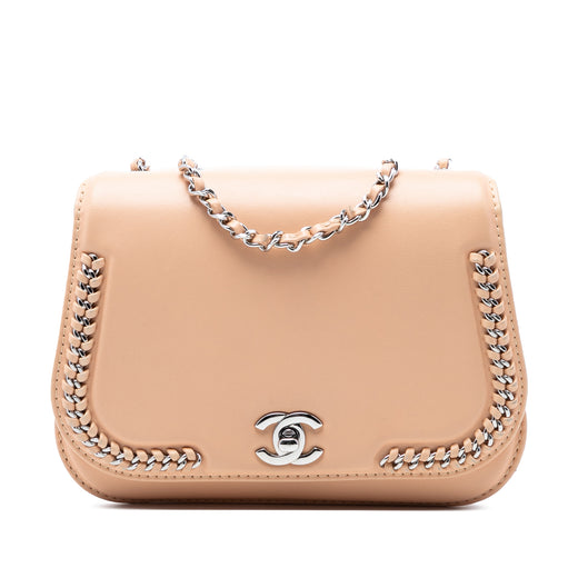Small Calfskin Braided Chic Flap - Image 1