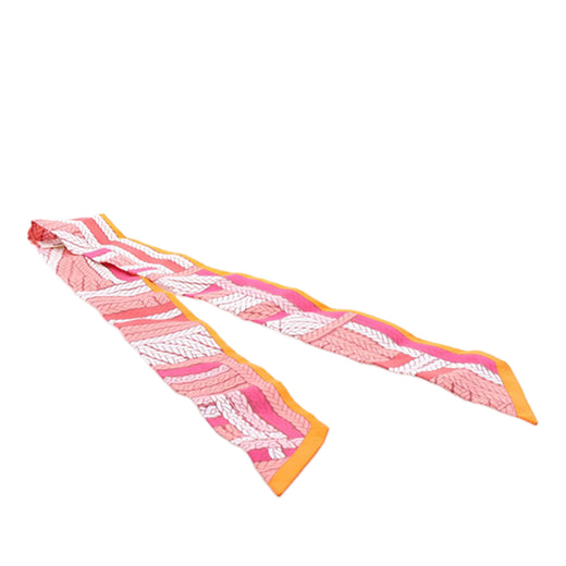 Tresses H Silk Twilly Scarf - Image 1