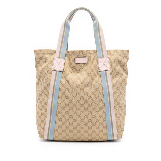 GG Canvas Web Tote - Image 1