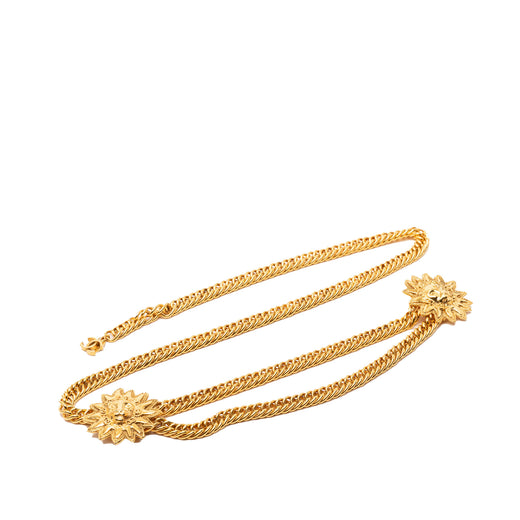 CC Gold Plated Double Sun Chain Link Belt - Image 1
