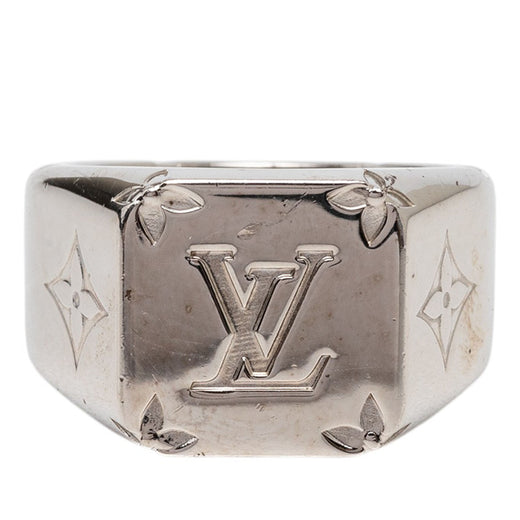 Brass Monogram Signet Ring M - Image 1