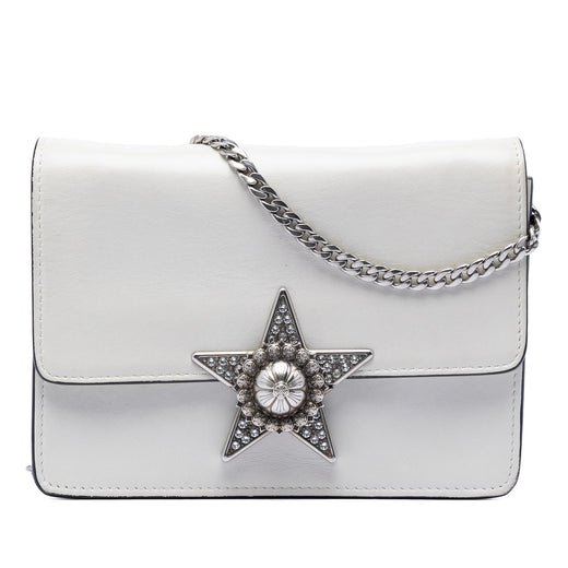 Smooth Leather Star Crystal Embellished Crossbody - Image 1