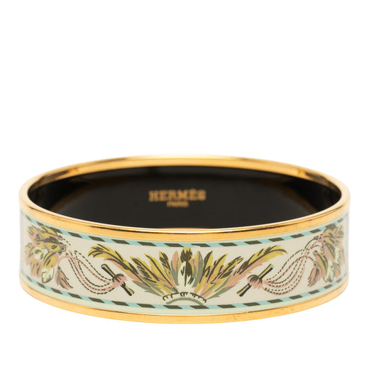 Wide Enamel Brazil Candeur Bangle 65 - Image 1