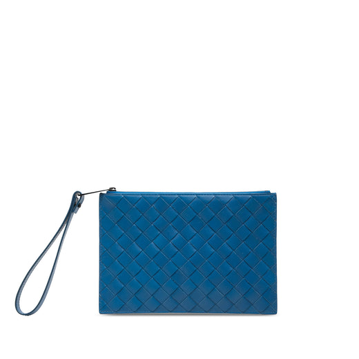 Nappa Intrecciato Flat Wristlet Pouch - Image 1