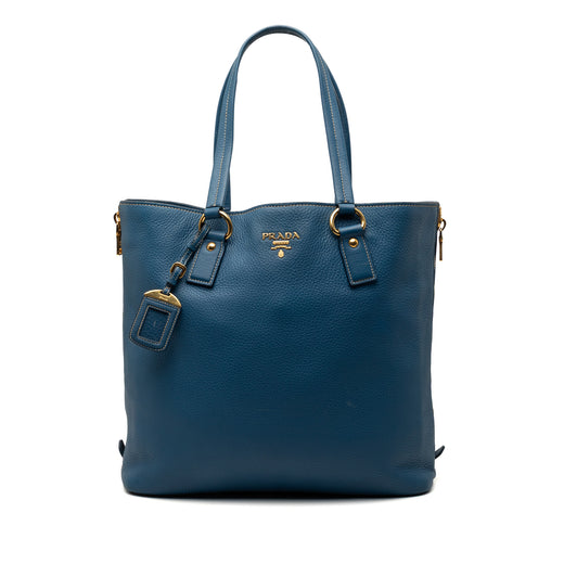 Vitello Daino Side Zip Shopper Tote - Image 1