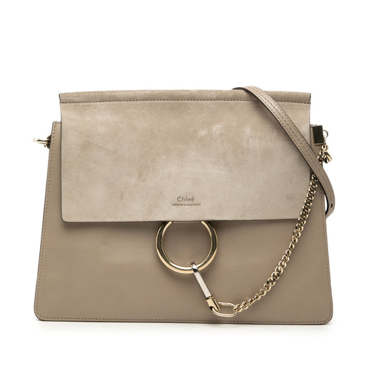 Medium Leather Faye Shoulder Bag - Image 1
