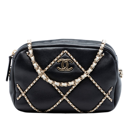 CC Lambskin Chain Embellished Camera Bag - Image 1