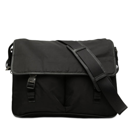Tessuto Double Buckle Messenger Bag - Image 1