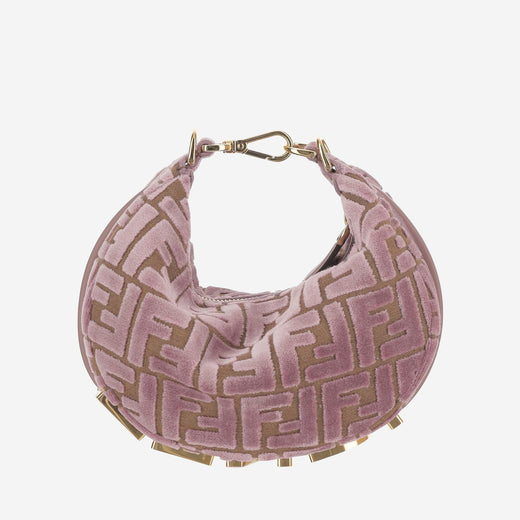 Fendi Fendigraphy Shoulder Bag — Pink Polyester