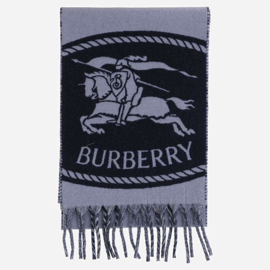 Burberry Cashmere Reversible Scarf — Blue Scarfs