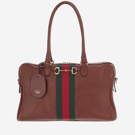 Gucci Borsetto Top Handle Bag — Brown Calf Skin