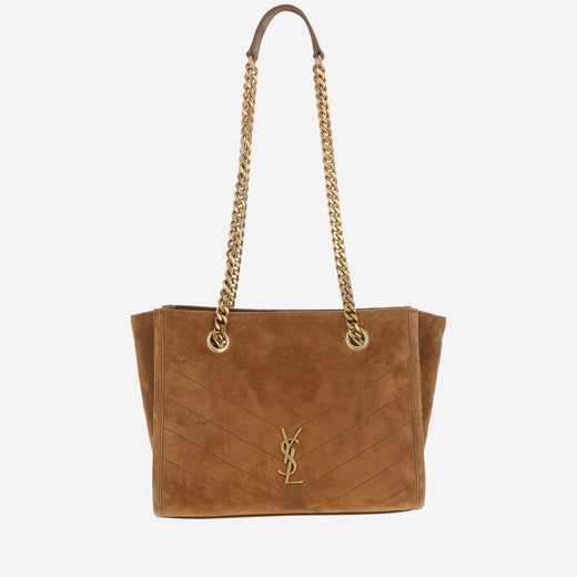 Saint Laurent Le Shoulder Bag — Orange Suede