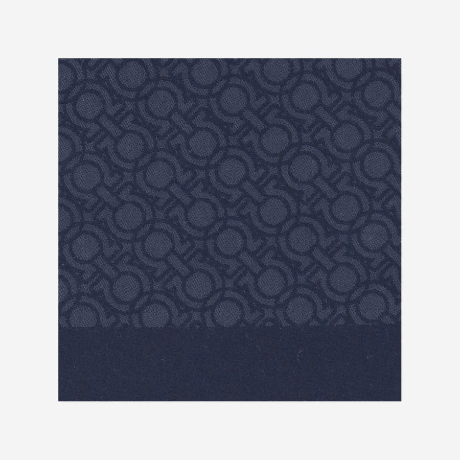 Ferragamo Pure Wool Scarf — Navy Scarfs