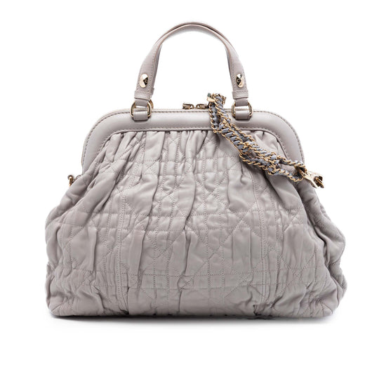 Lambskin Gaufre Cannage Delices Frame Satchel - Image 1
