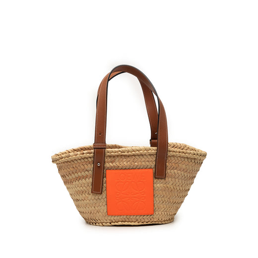 Small Raffia Basket Tote - Image 1