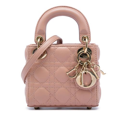 Micro Lambskin Cannage Lady Dior - Image 1