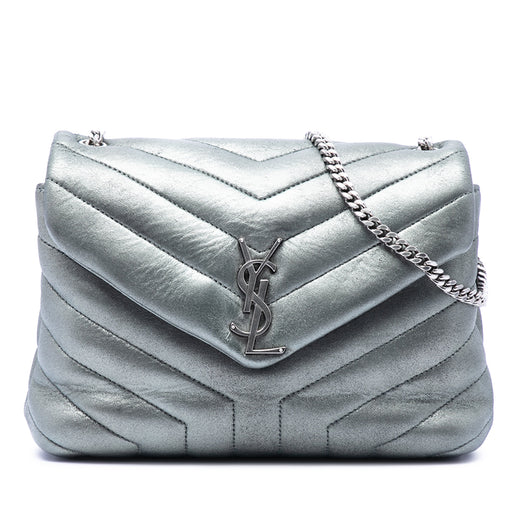 Small Matelasse Metallic Calfskin Monogram LouLou Shoulder Bag - Image 1