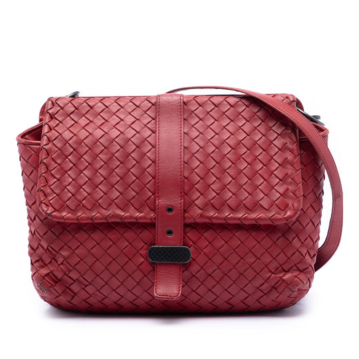 Nappa Intrecciato Double Sided Flap Messenger Bag - Image 1