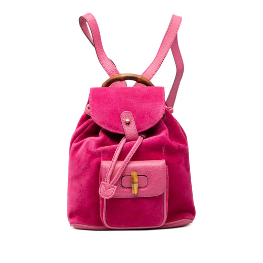 Suede Bamboo Backpack - Image 1