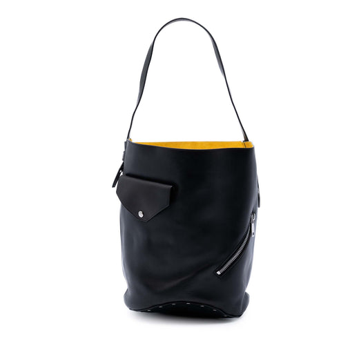 Leather Biker Bucket Bag - Image 1