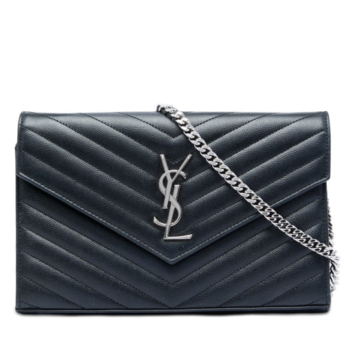 Grain De Poudre Chevron Cassandre Envelope Chain Wallet - Image 1