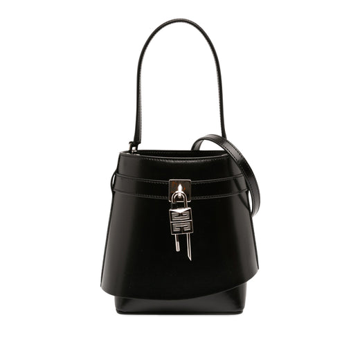 Micro Leather GV Shark Lock Bucket Bag - Image 1