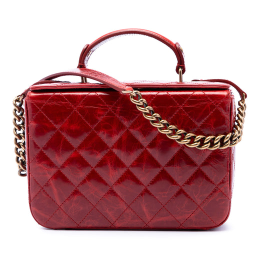 CC Quilted Glazed Calfskin Vanity Case - Image 1