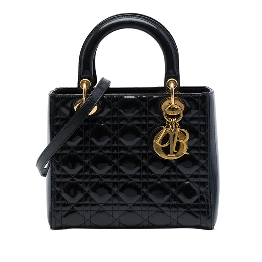 Medium Patent Cannage Lady Dior - Image 1