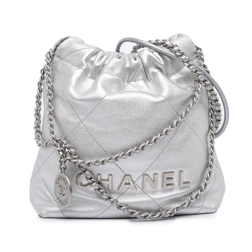 Mini Metallic Calfskin 22 Satchel - Image 1