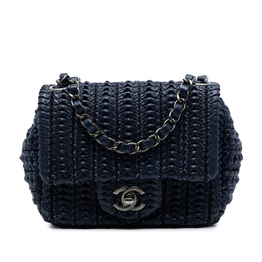 Paris Seoul Mini Crochet Lambskin Single Flap - Image 1