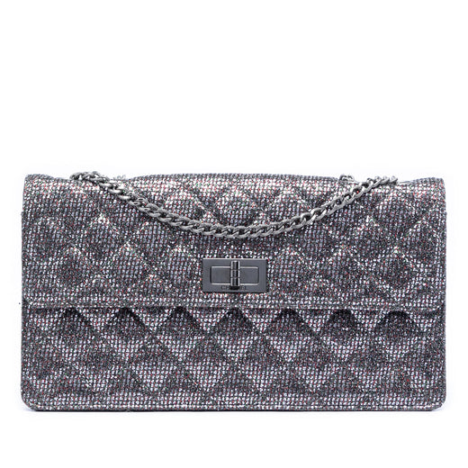 Quilted Glitter Canvas Reissue 2.55 Flap - Image 1