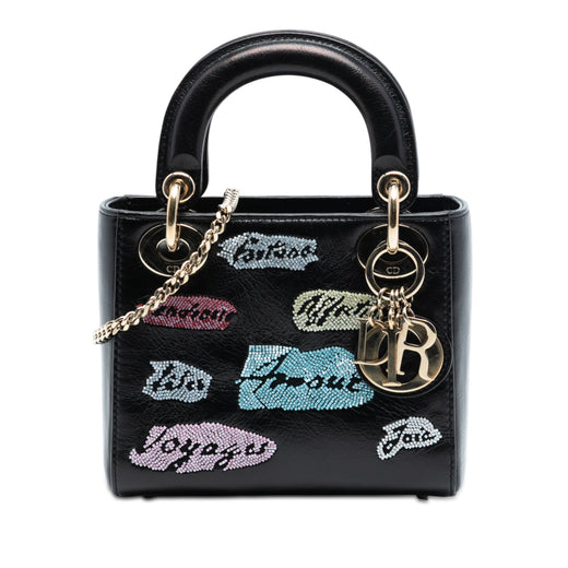 Mini Calfskin Beaded Lady Dior - Image 1