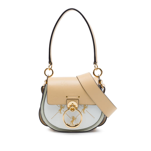 Small Bicolor Leather Little Horses Tess Satchel - Image 1