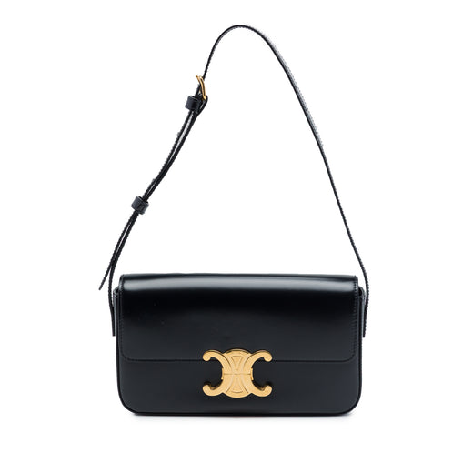 Shiny Calfskin Triomphe Claude Shoulder Bag - Image 1