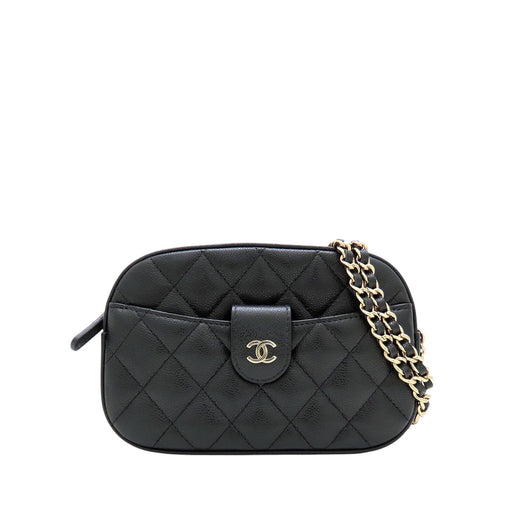 CC Quilted Caviar Camera Bag - Image 1