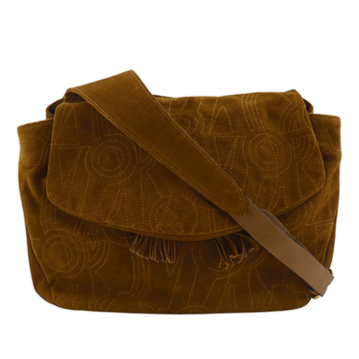 Stitched Suede Tassel Crossbody - Image 1