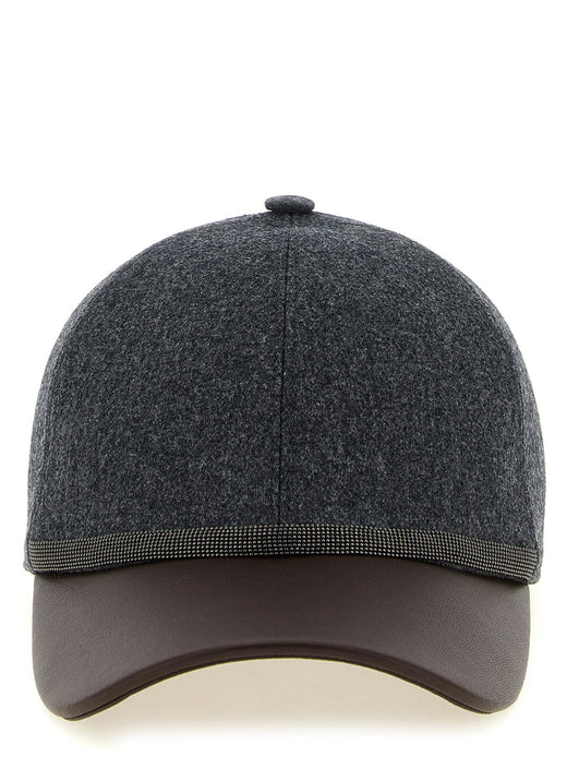 Brunello Cucinelli Baseball Cap — Grey Caps