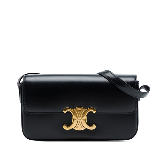 Shiny Calfskin Triomphe Claude Shoulder Bag - Image 1