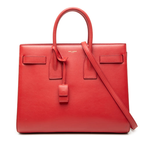 Small Leather Sac De Jour Satchel - Image 1