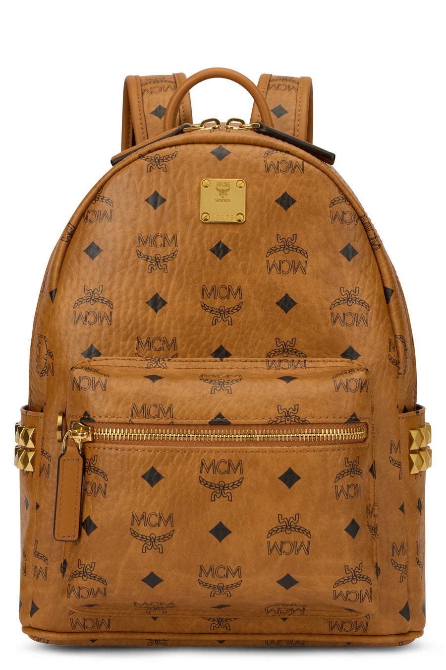 Mcm Stark Backpack — Brown Polyurethane