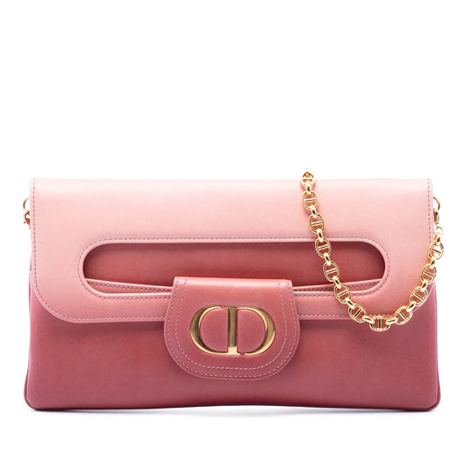 Medium Gradient Calfskin DiorDouble Chain Bag - Image 1