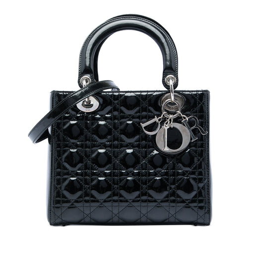 Medium Patent Cannage Lady Dior - Image 1